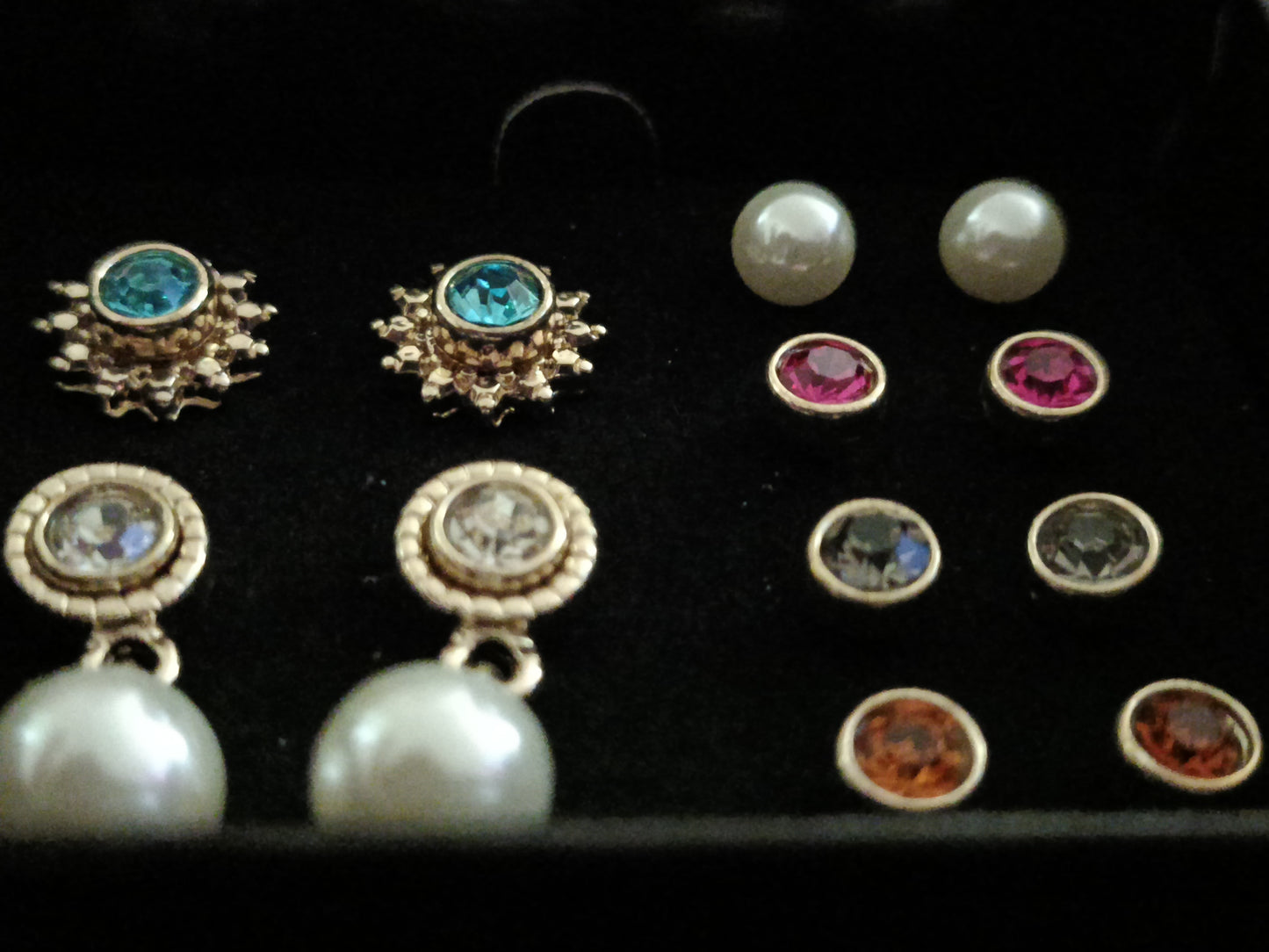 Avon Ebony Set of 6 Earrings