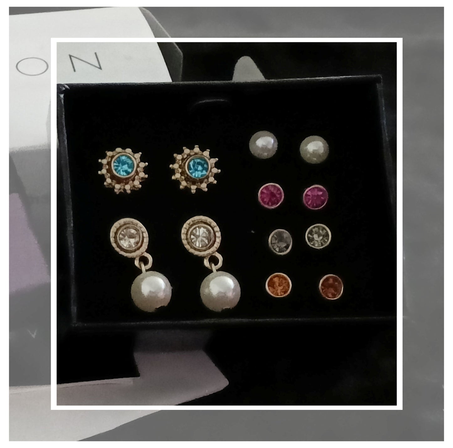 Avon Ebony Set of 6 Earrings