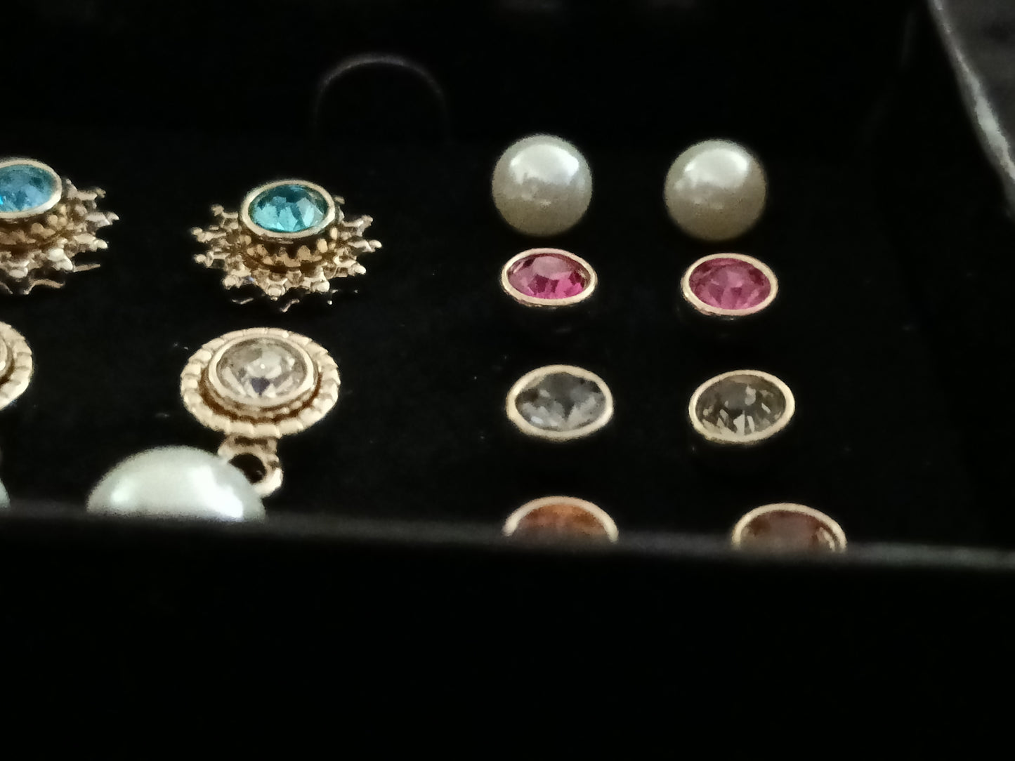 Avon Ebony Set of 6 Earrings