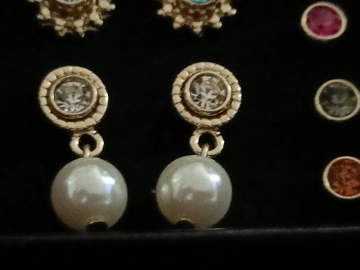 Avon Ebony Set of 6 Earrings