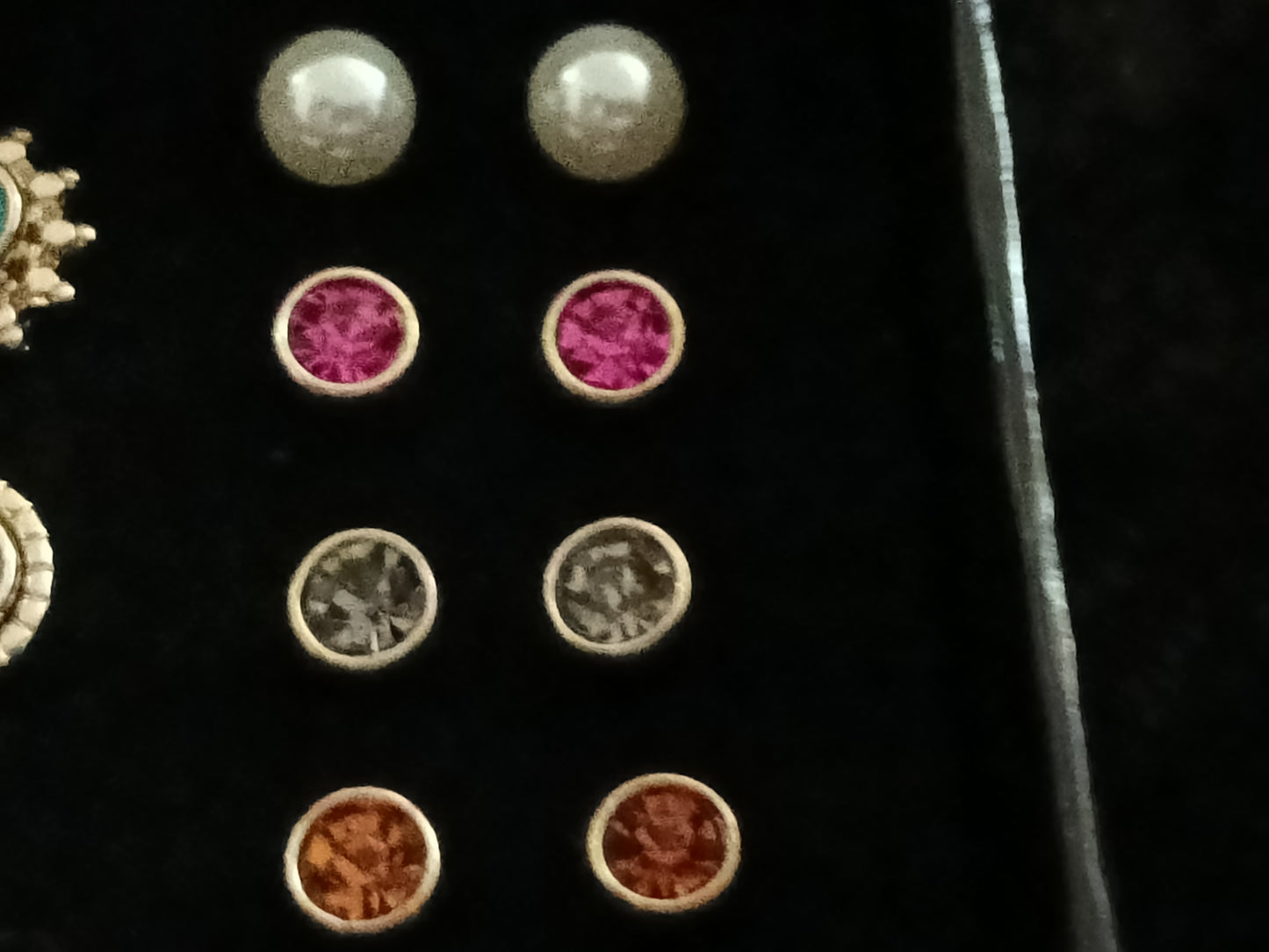 Avon Ebony Set of 6 Earrings