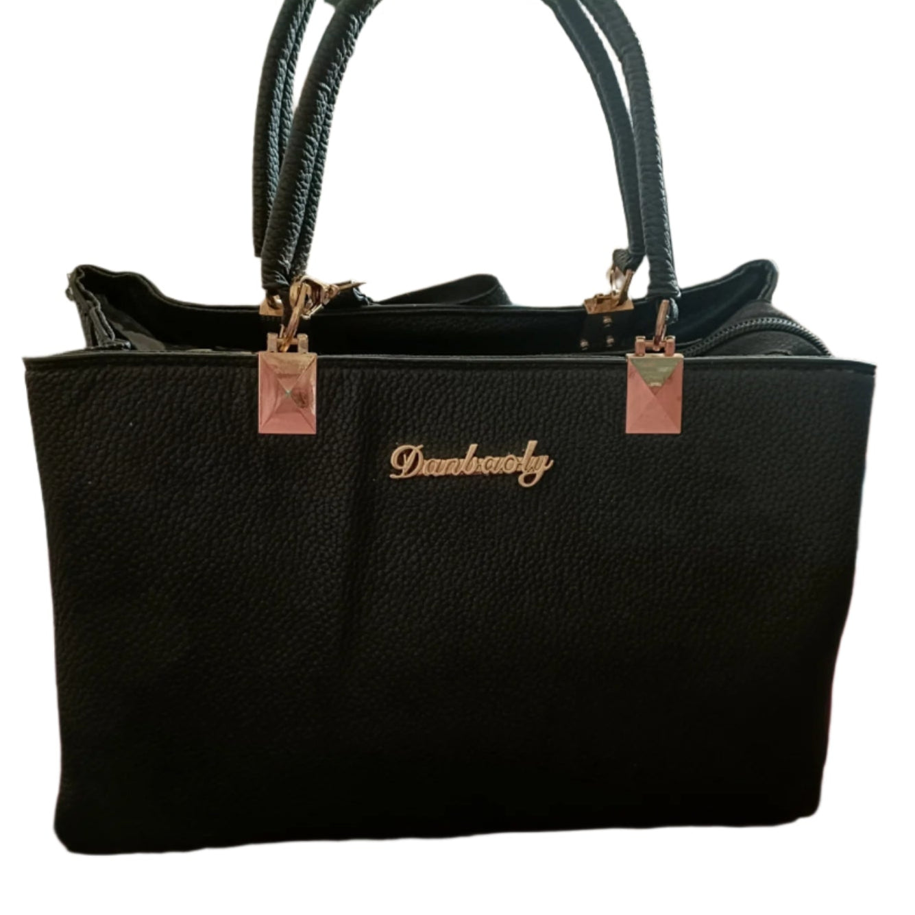 Black Bag with Gold Accents