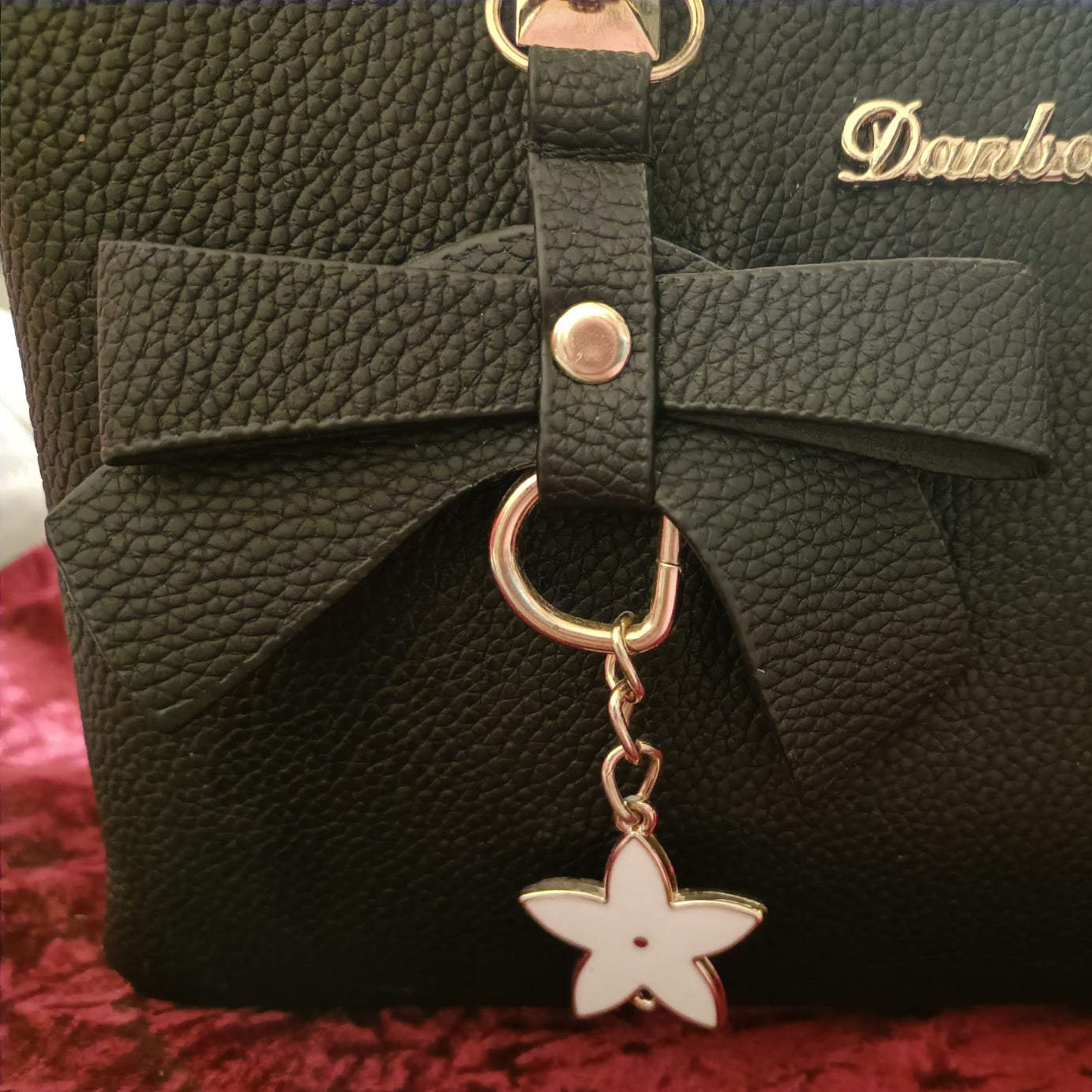 Black Bag with Gold Accents