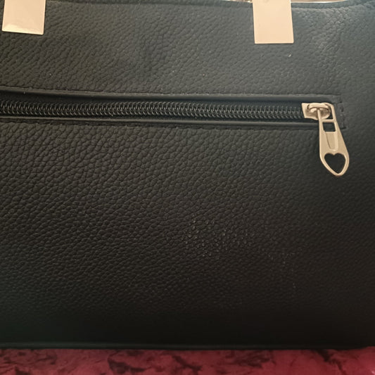 Black Bag with Gold Accents