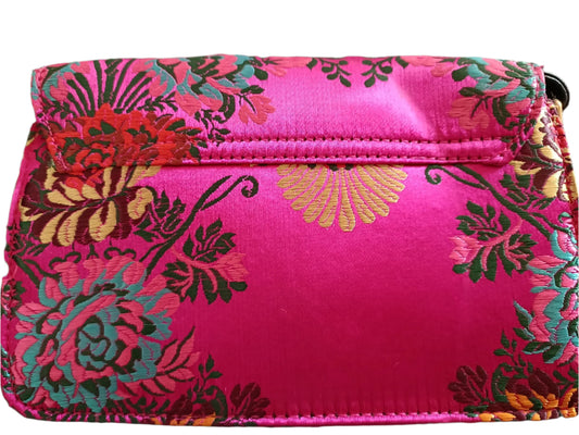 Hot Pink Oriental Style Embroidery Bag