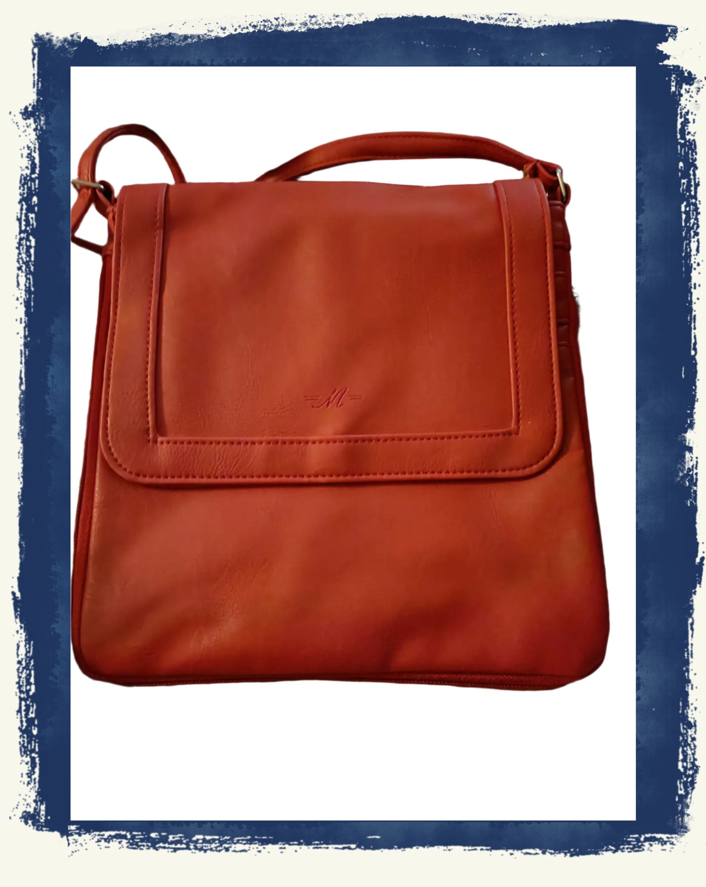 Red Expandable Cross-Body/Shoulder Bag