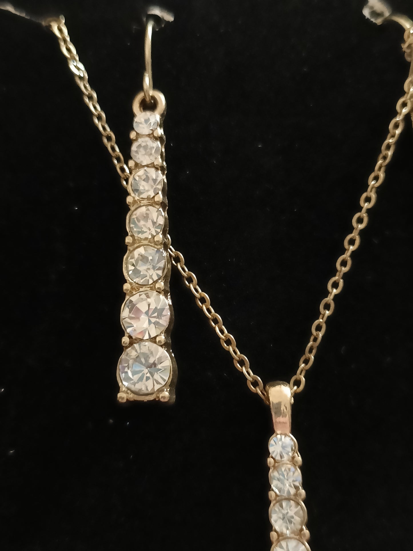 Diamante Necklace and Earrings Set