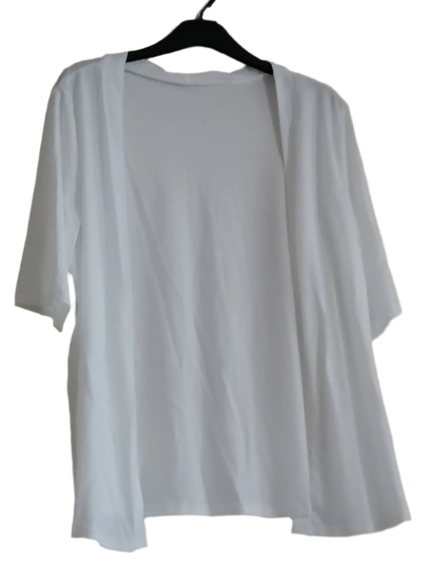 Short Sleeve Open Front Cardigan