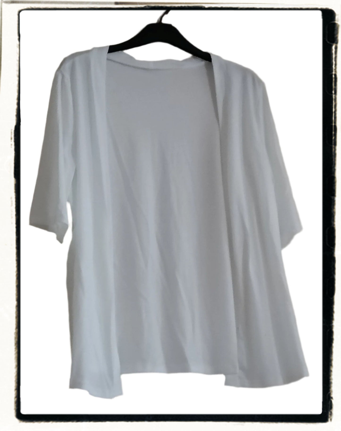 Short Sleeve Open Front Cardigan