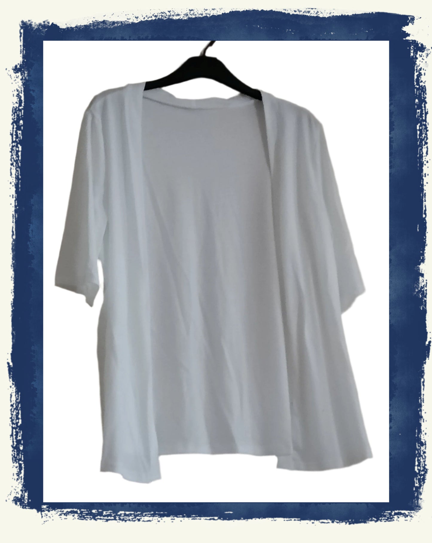 Short Sleeve Open Front Cardigan