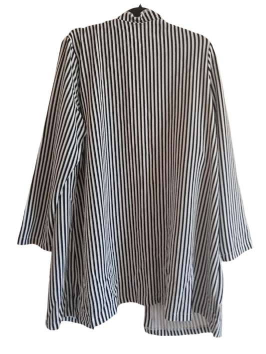Black and White Striped Jacket