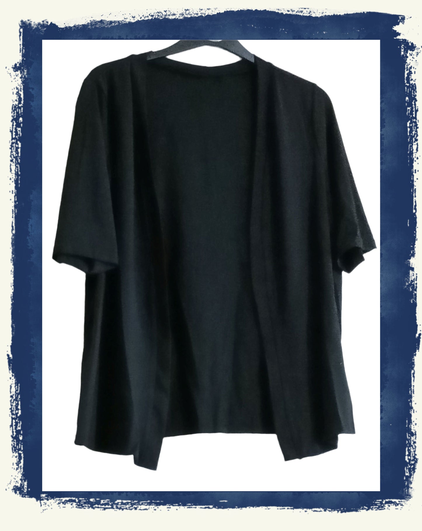 Short Sleeve Open Front Cardigan
