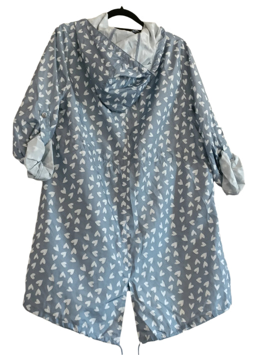 Grey Parka with Heart Print