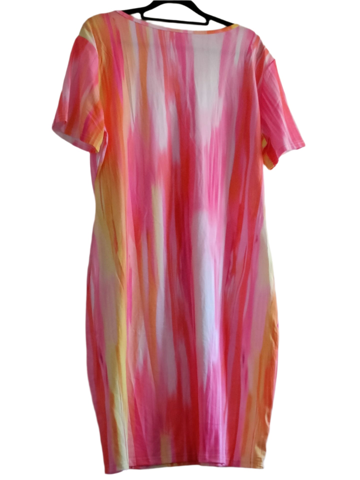 Tie Dyed Short Sleeve Summer Dress