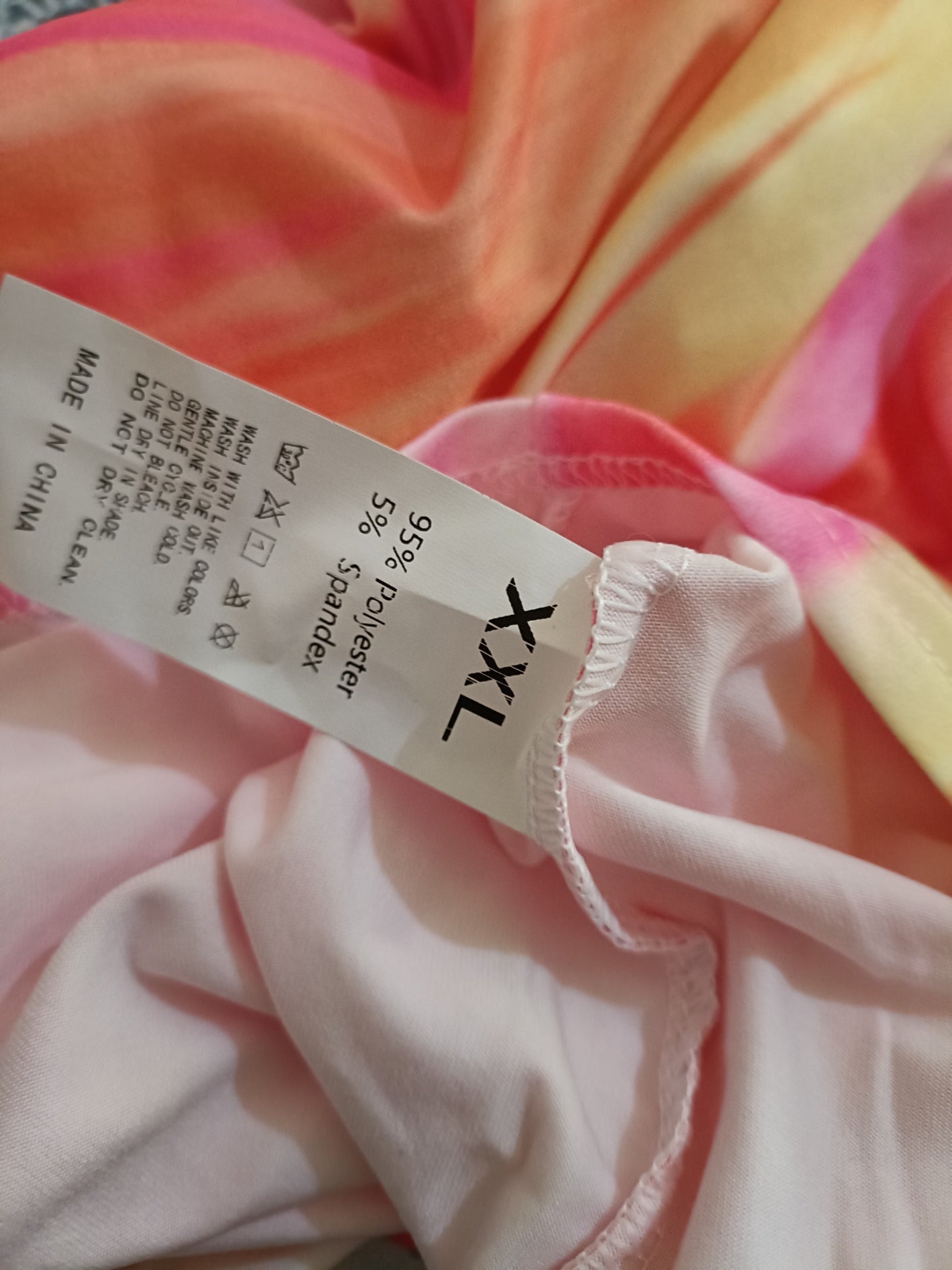 Tie Dyed Short Sleeve Summer Dress