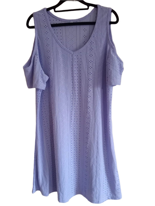 Eyelet Embroidery Cold Shoulder Dress