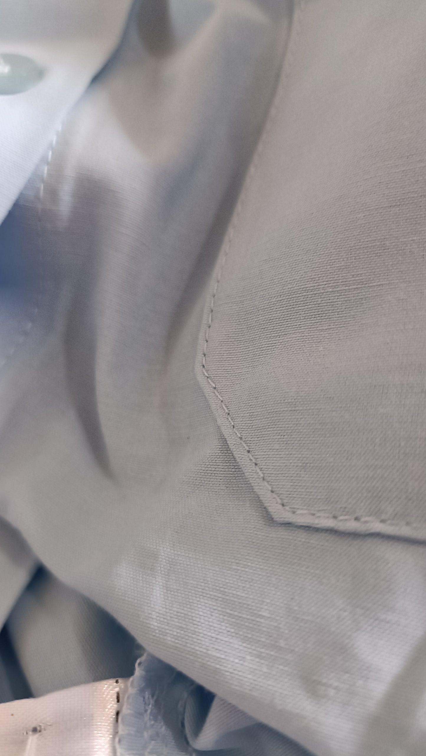 Light Blue Crop Shirt