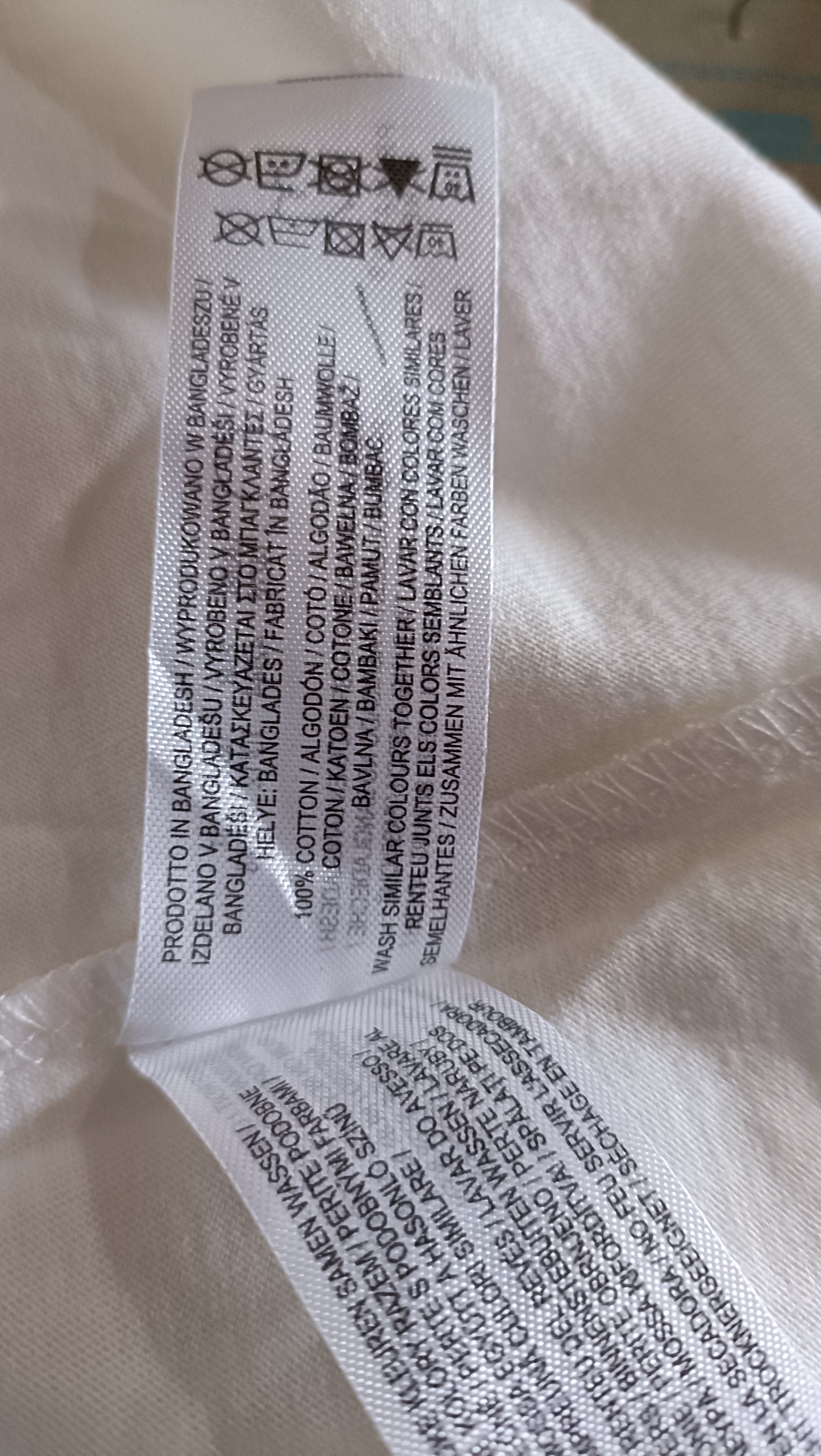 White T-Shirt with To the Moon and Back Print