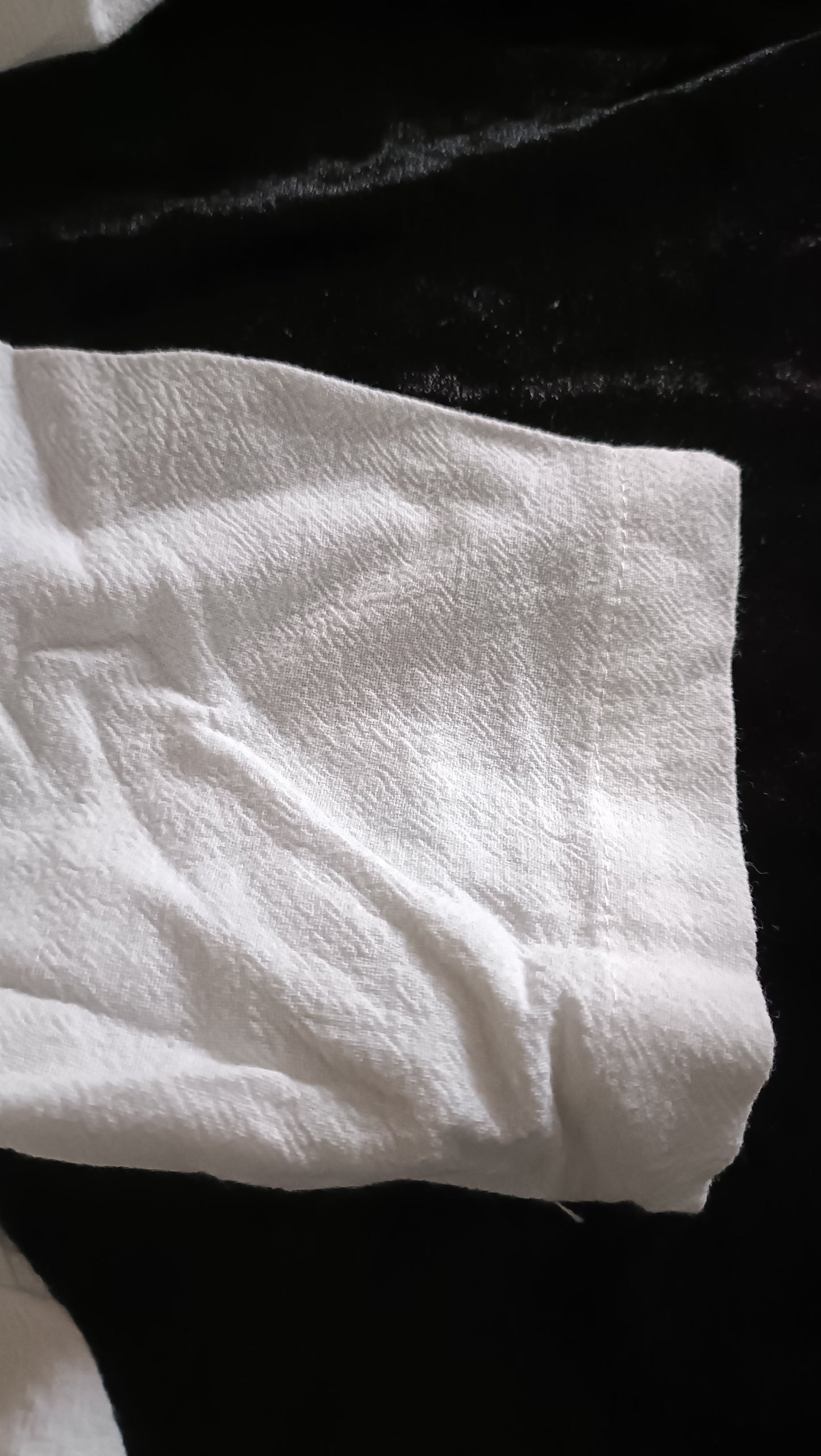 White Shirt with Asymmetric Button Detail
