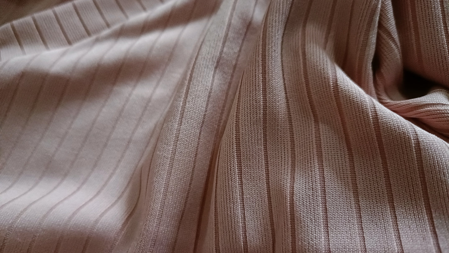 Dusky Pink V Neck Top with Sparkle Bar