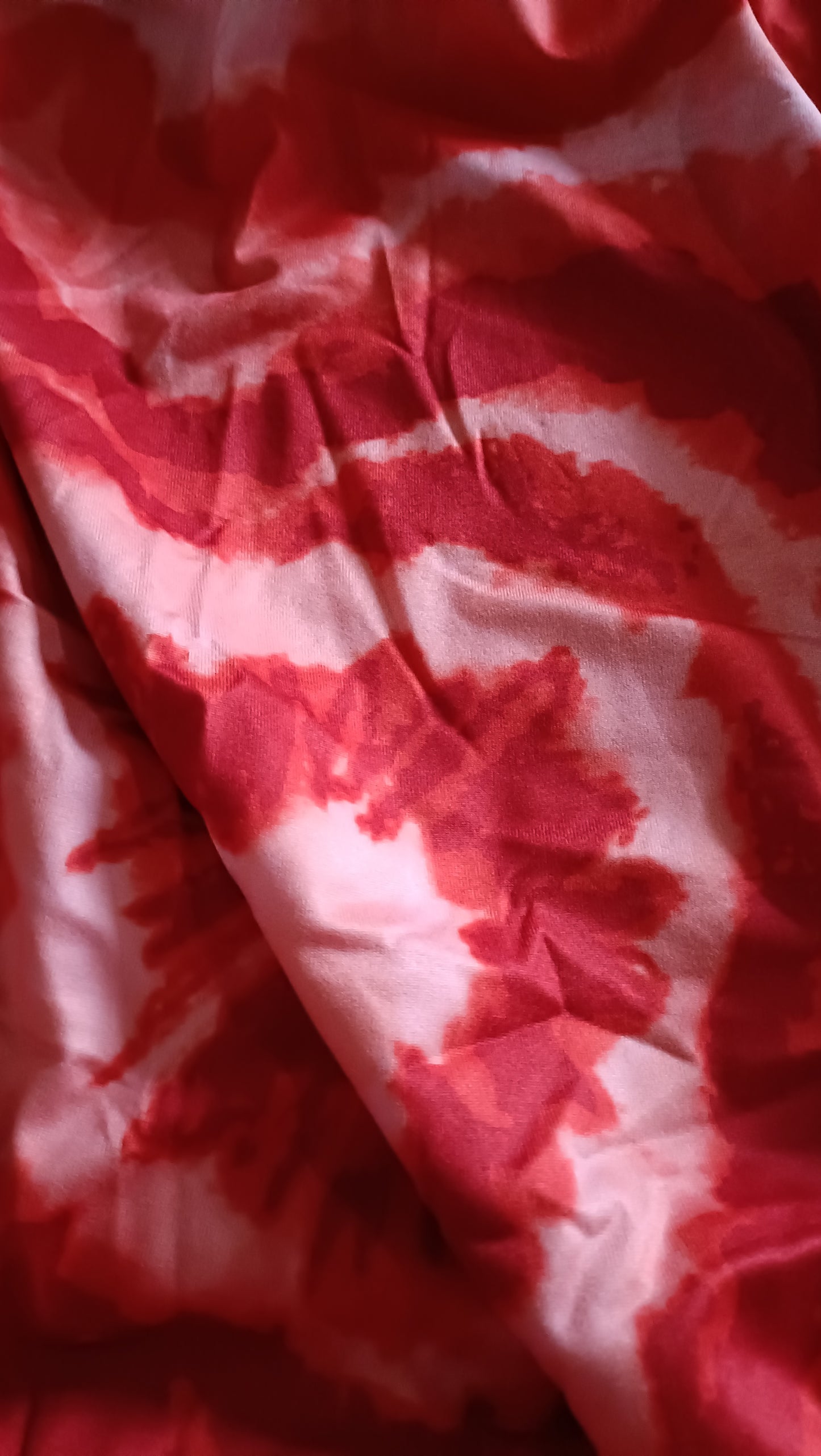 Orange/Red Tie Dye Heart T Shirt