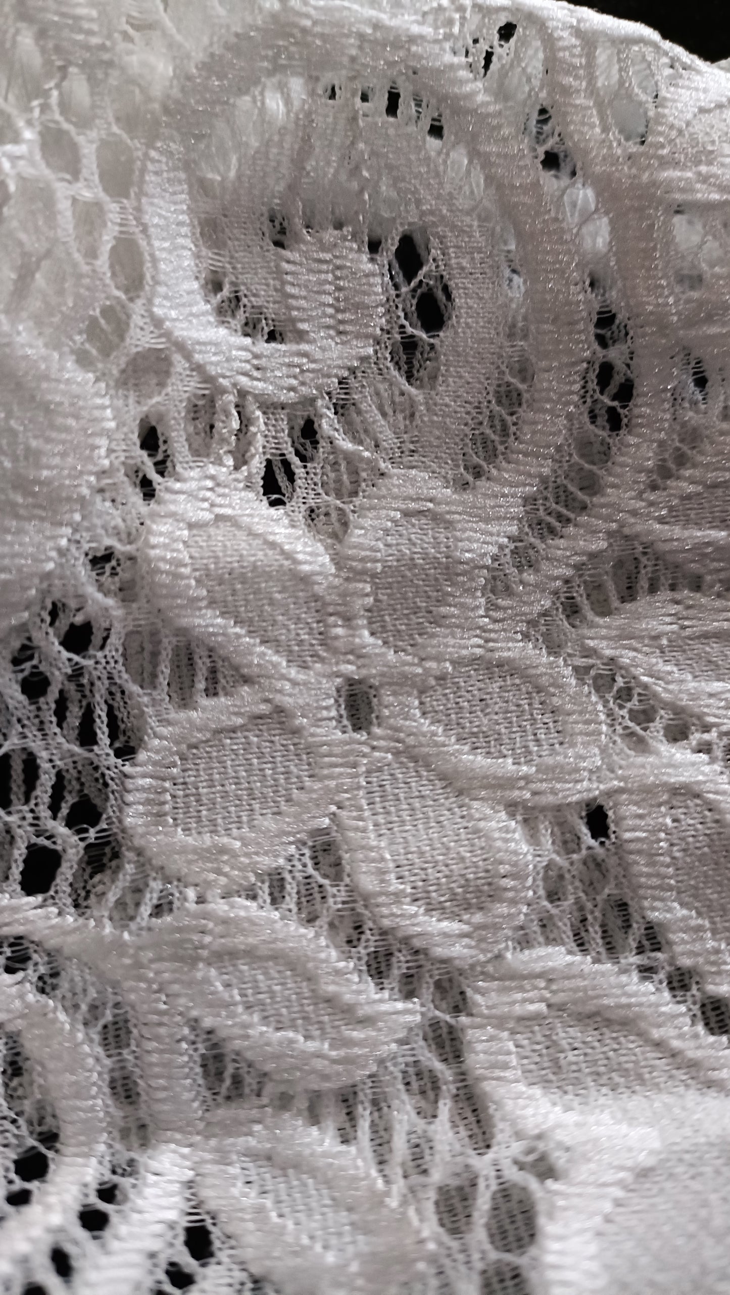Off White Open Front Cardigan/Jacket with Lace Sleeves
