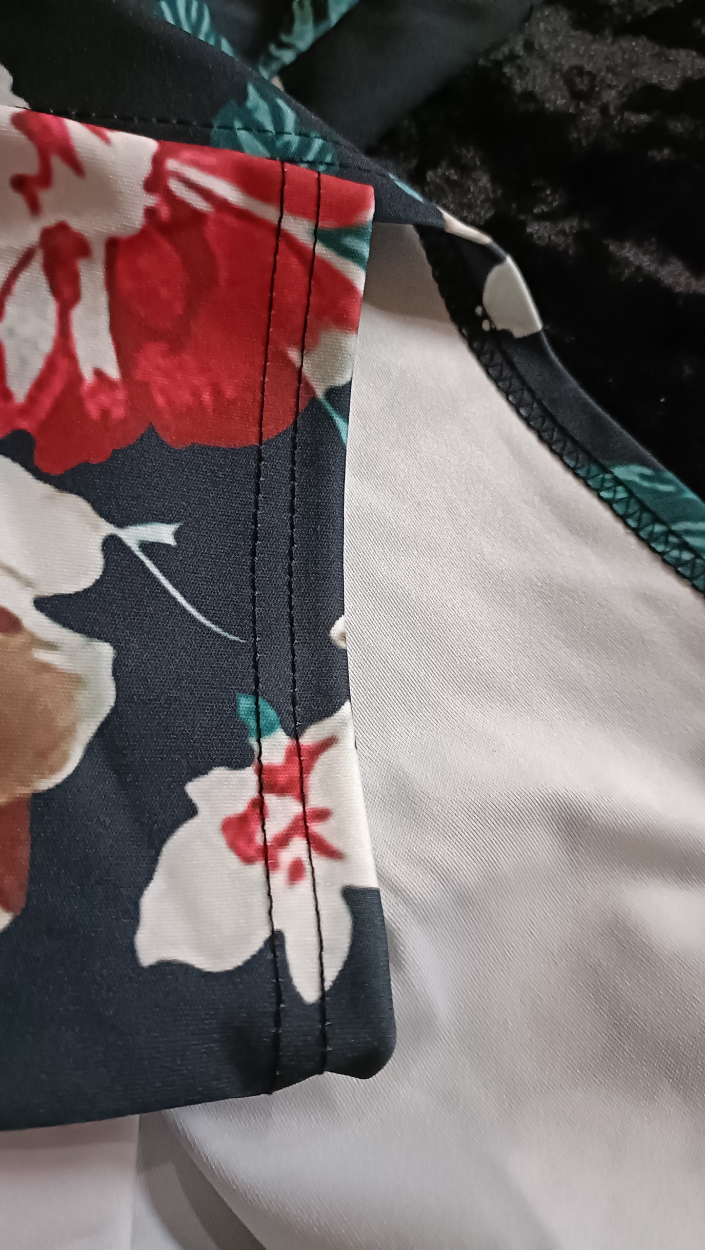 Short Floral Open Front Lightweight Jacket