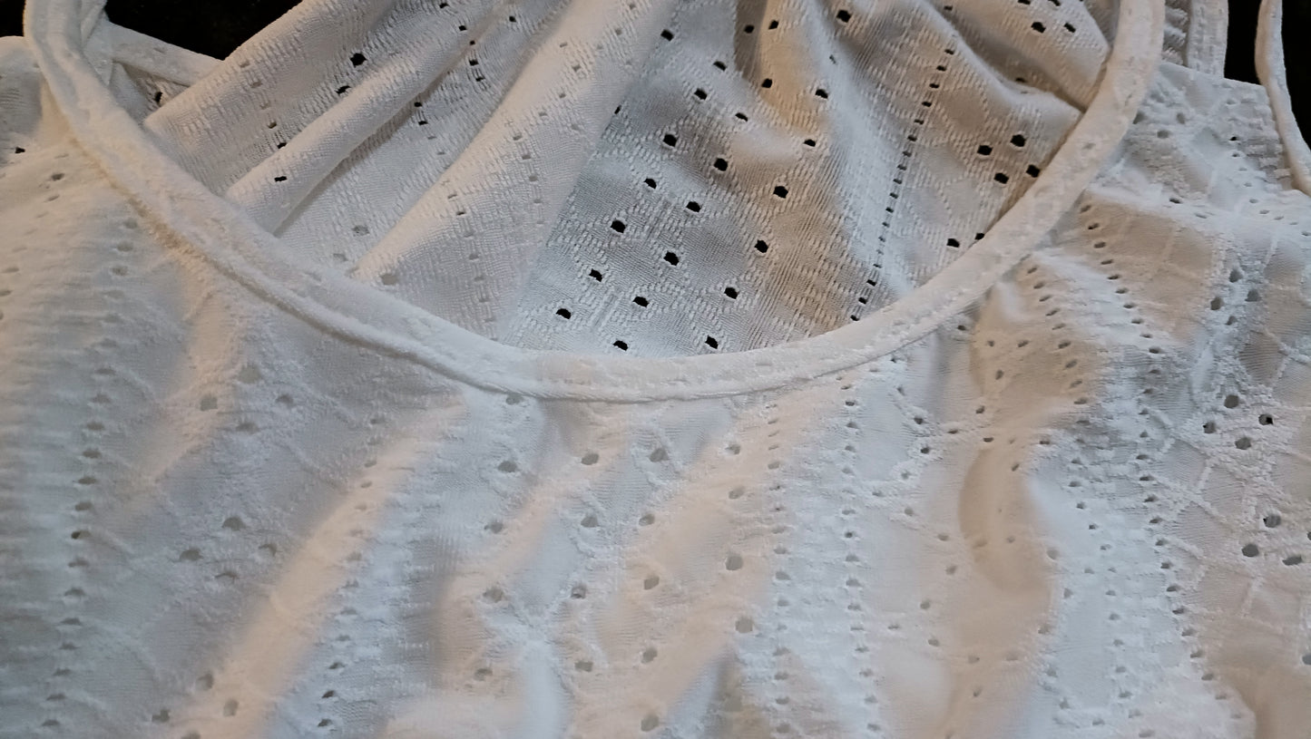 Eyelet Embroidery Vest Top