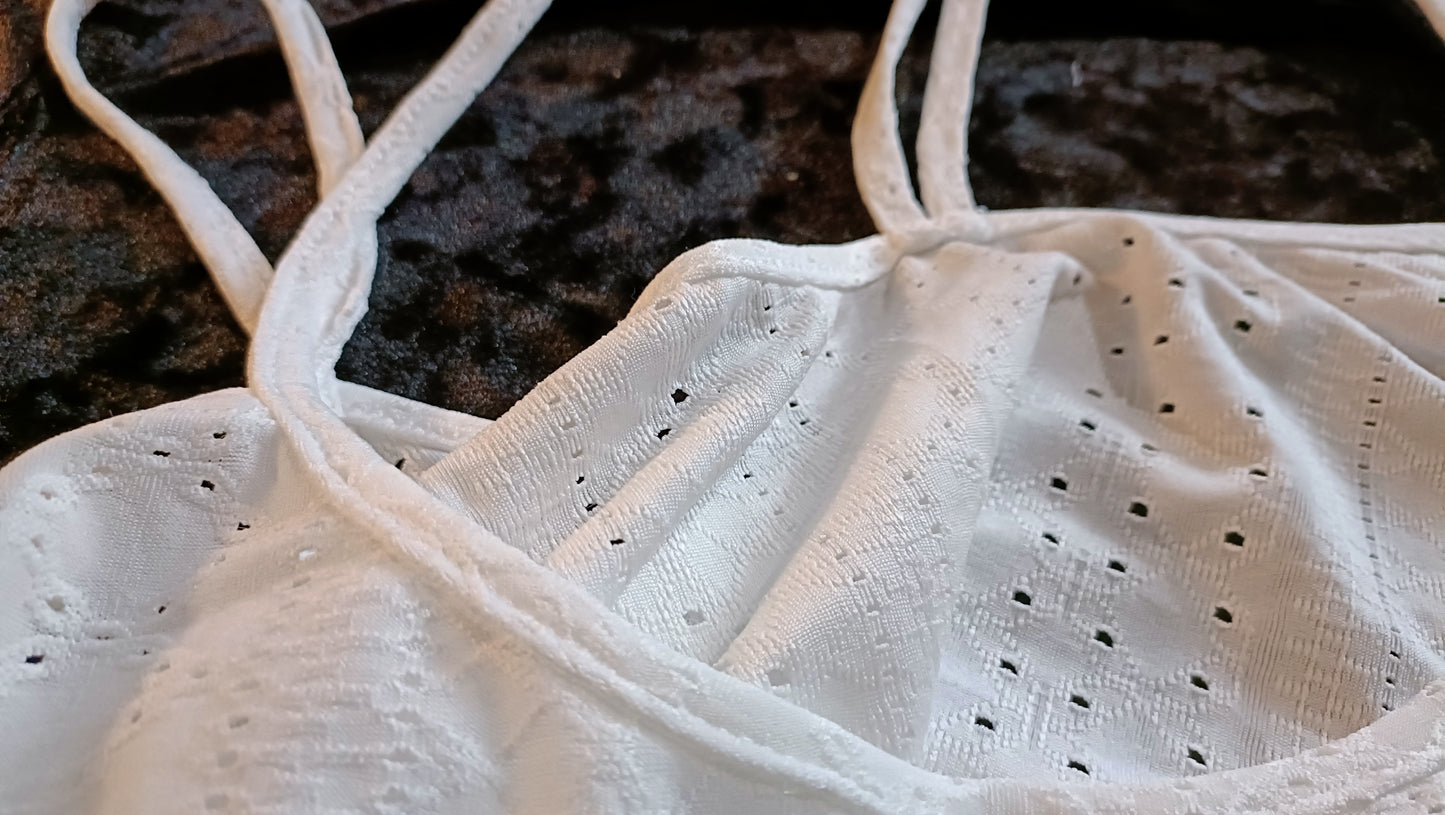 Eyelet Embroidery Vest Top