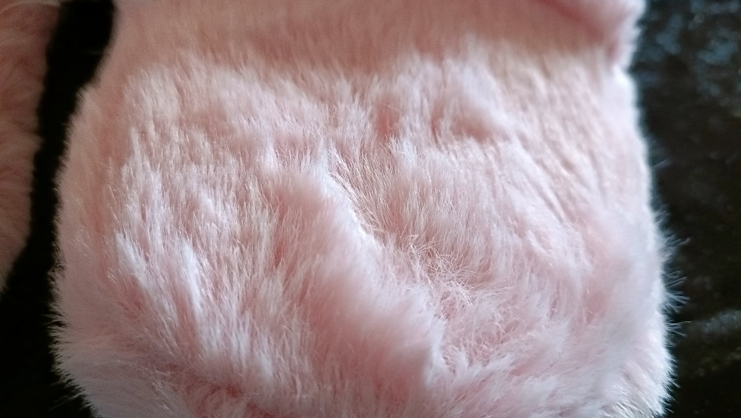 Pink and White Slippers