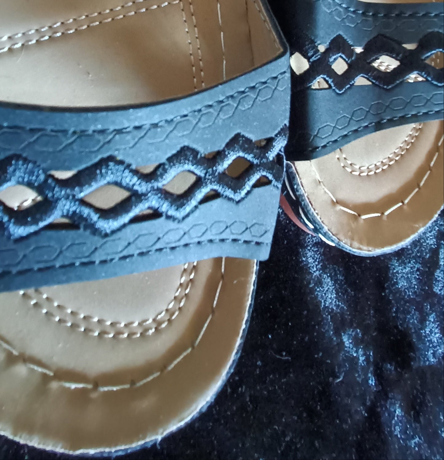 Black Slider Sandals
