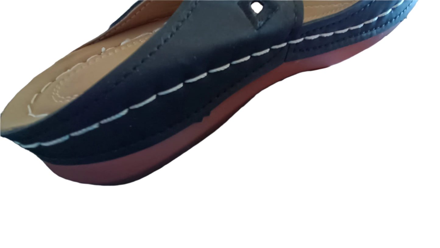 Black Slider Sandals