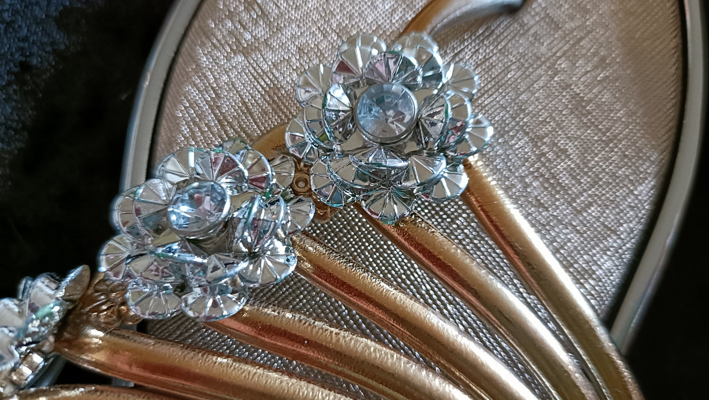 Summer Flip Flop Sandals with Rhinestone Flower Detail
