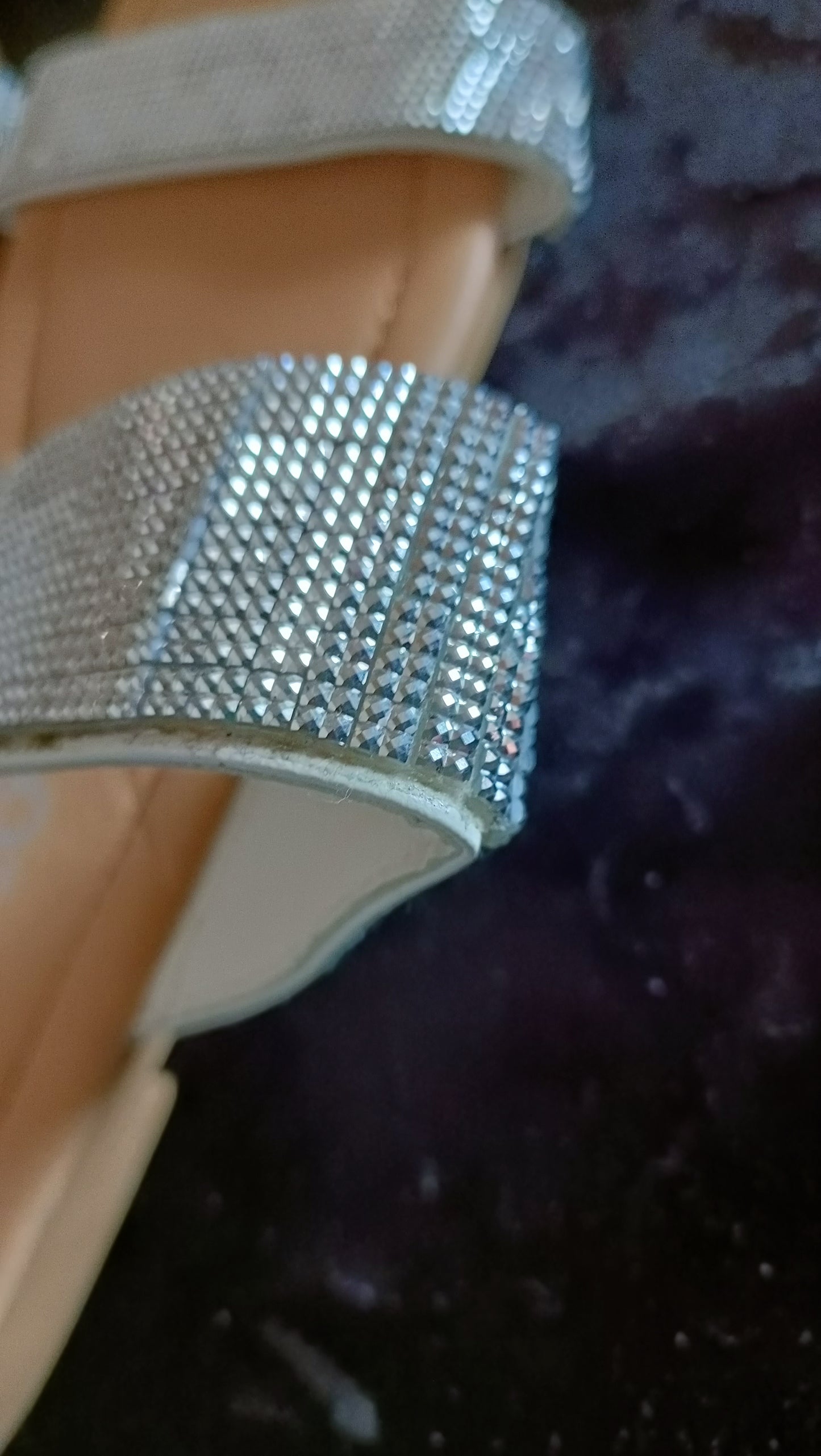 Silver Bling Slider Sandals