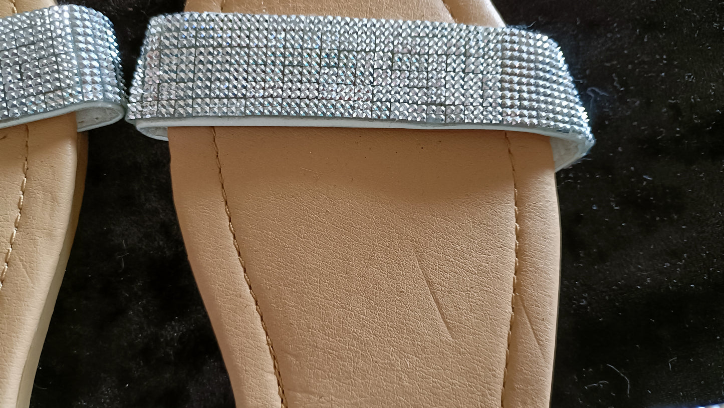 Silver Bling Slider Sandals