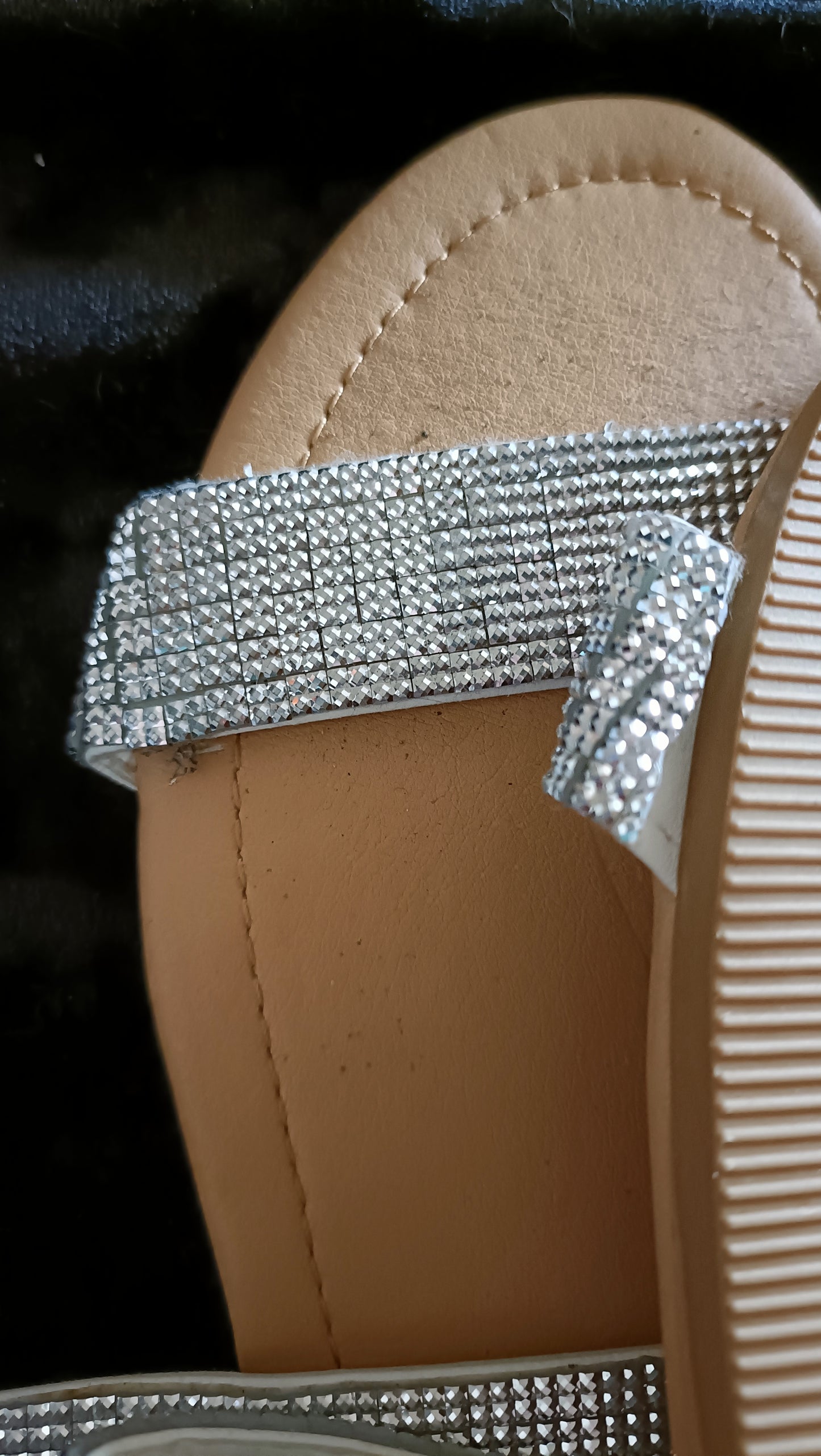 Silver Bling Slider Sandals