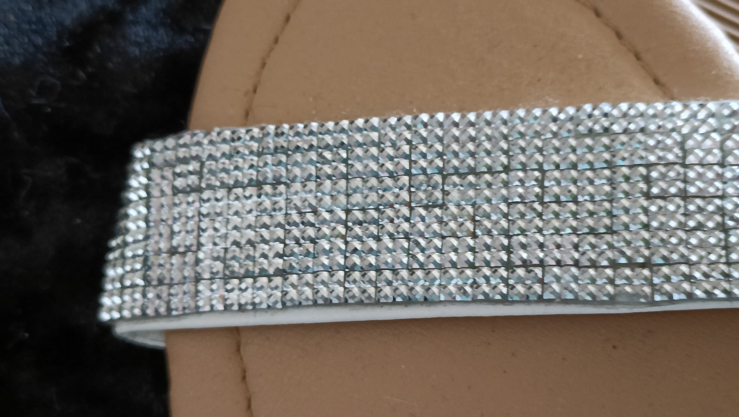 Silver Bling Slider Sandals