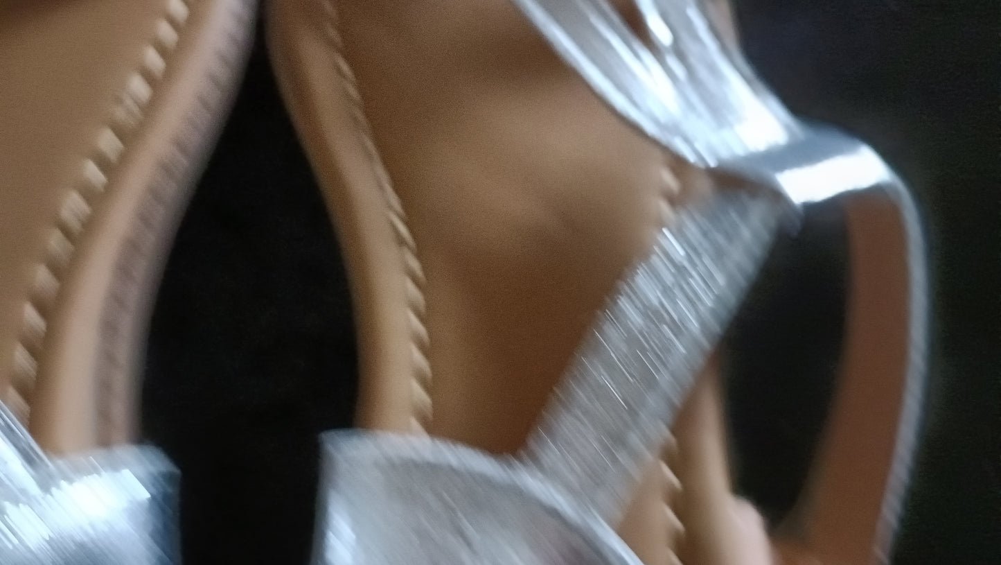 Silver T Bar Sandals