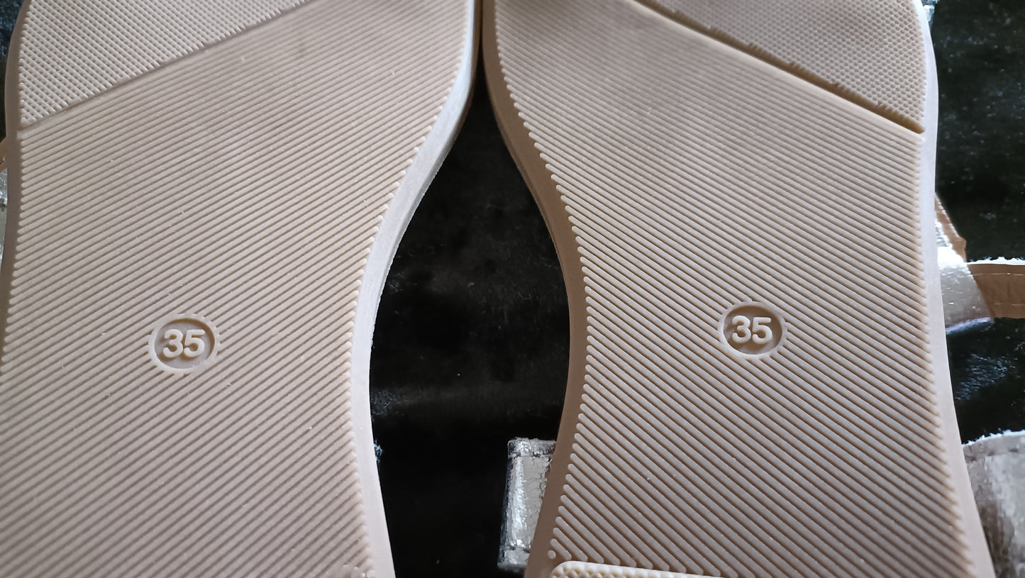 Silver T Bar Sandals