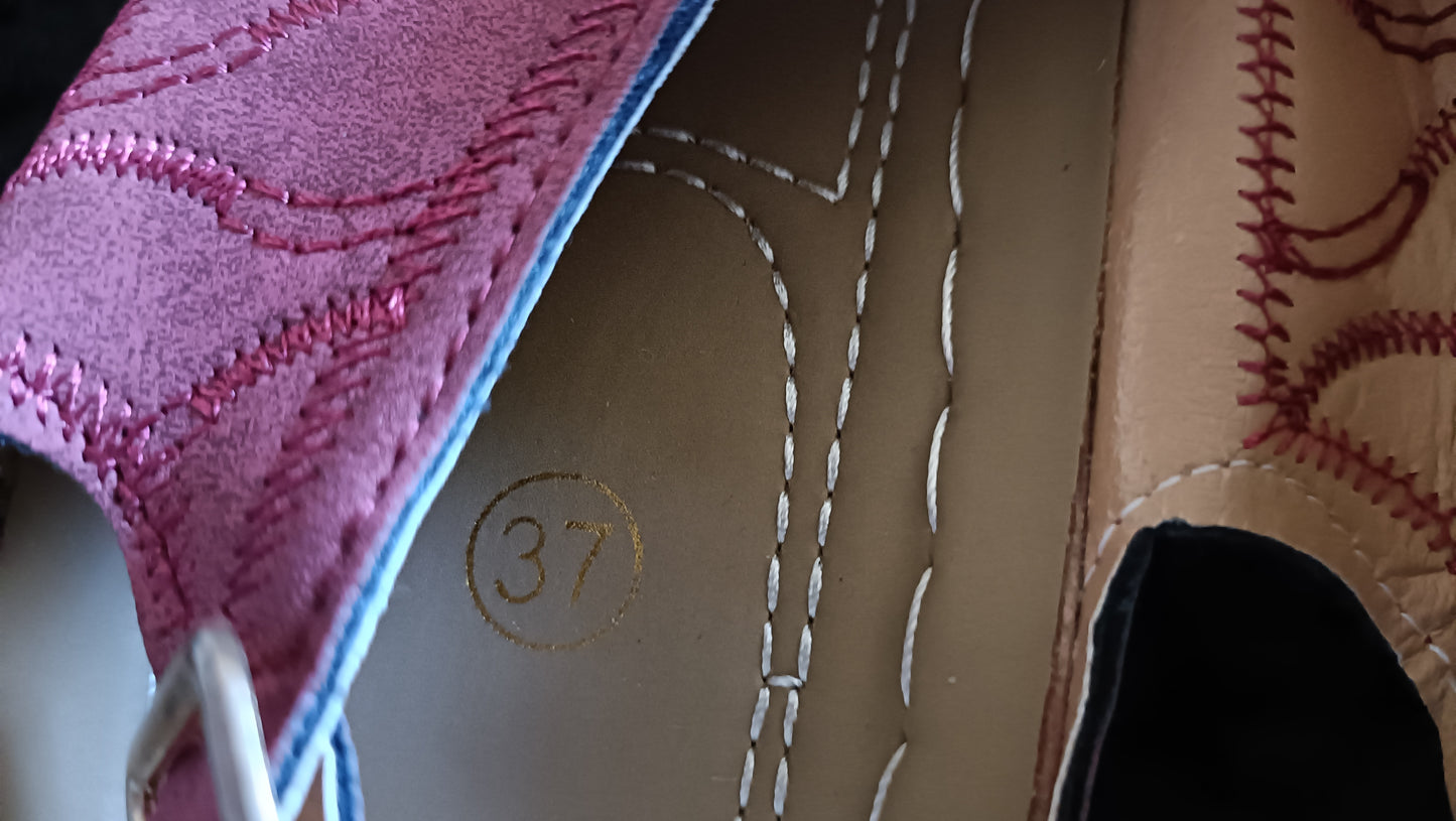 Dark Red/Wine Toe Post Sandals