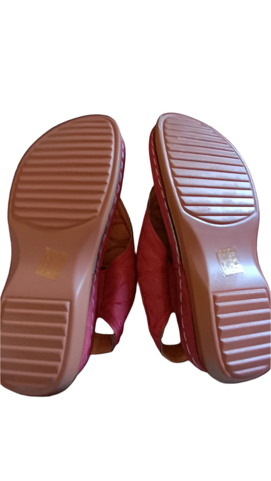 Dark Red/Wine Toe Post Sandals