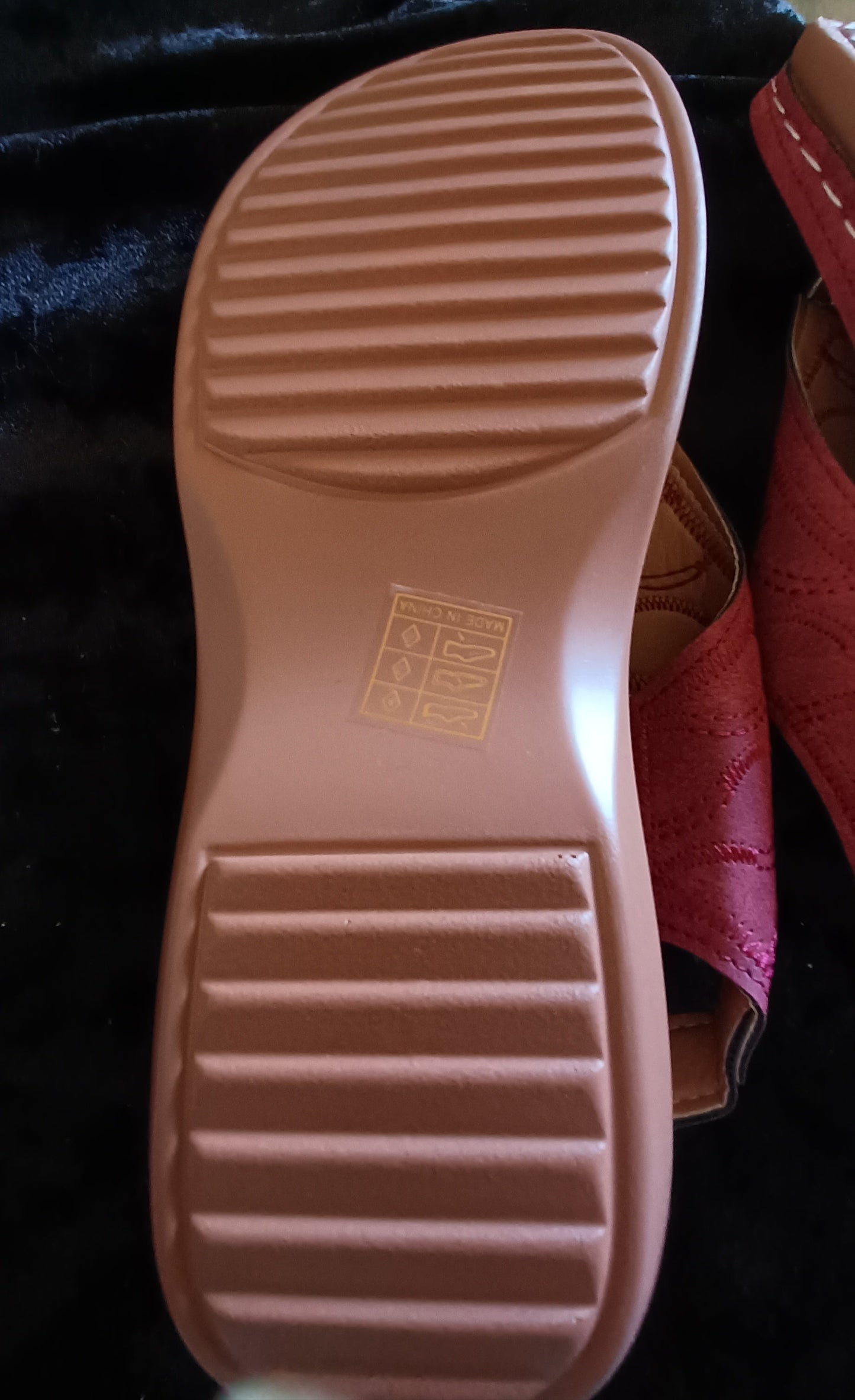 Dark Red/Wine Toe Post Sandals