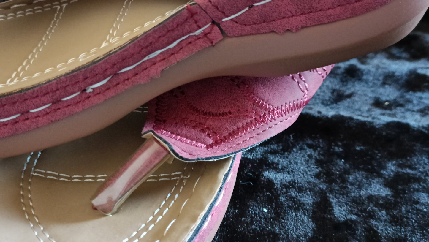 Dark Red/Wine Toe Post Sandals