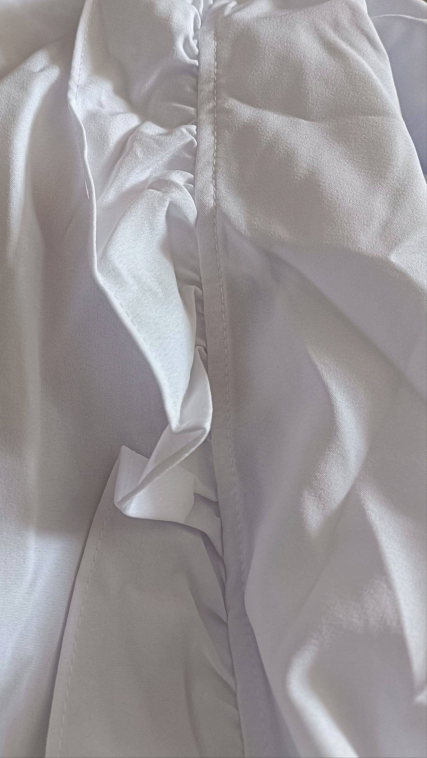 White Shirt/Blouse with Frill Collar