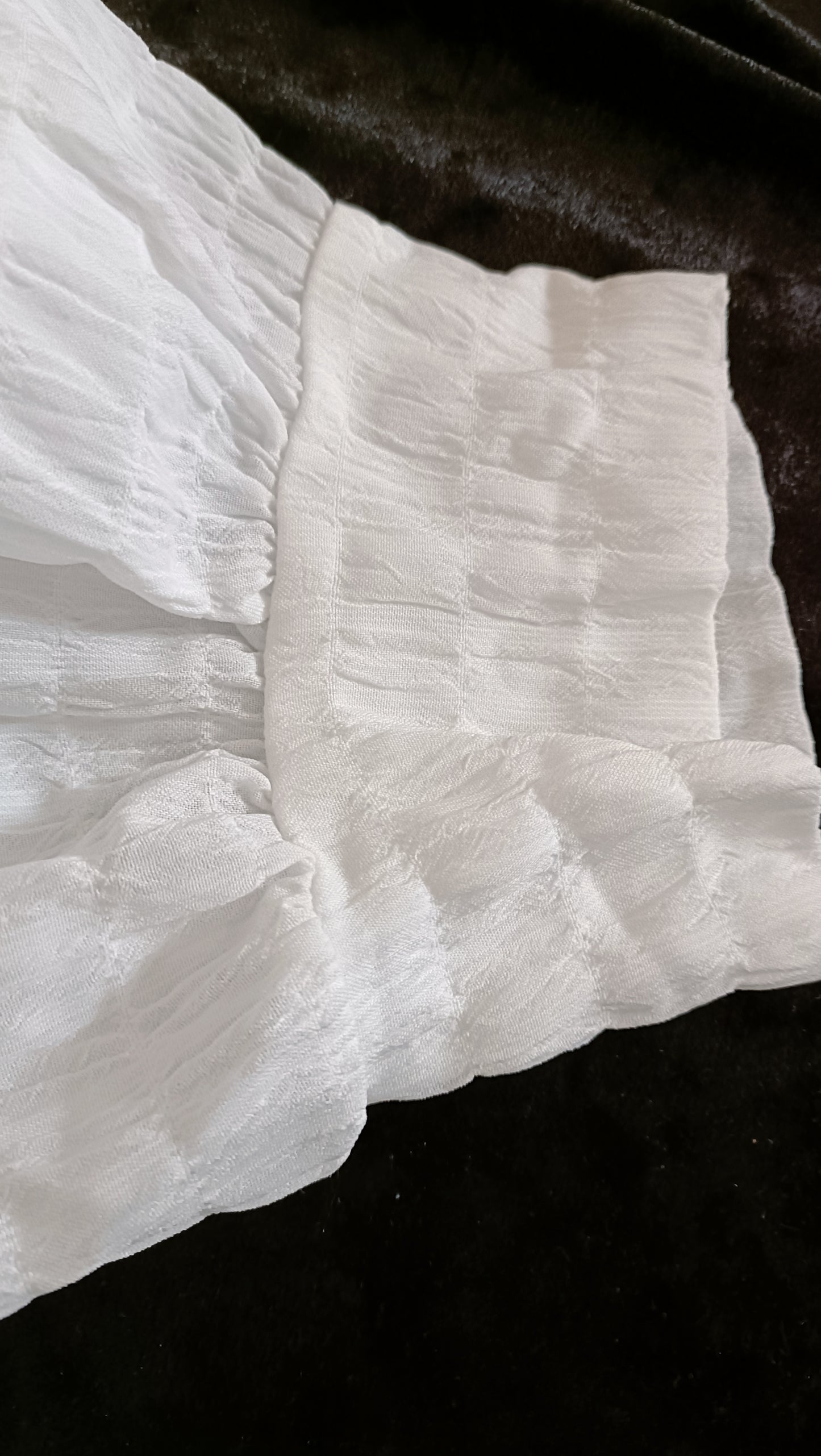 White Button Through Textured Shirt