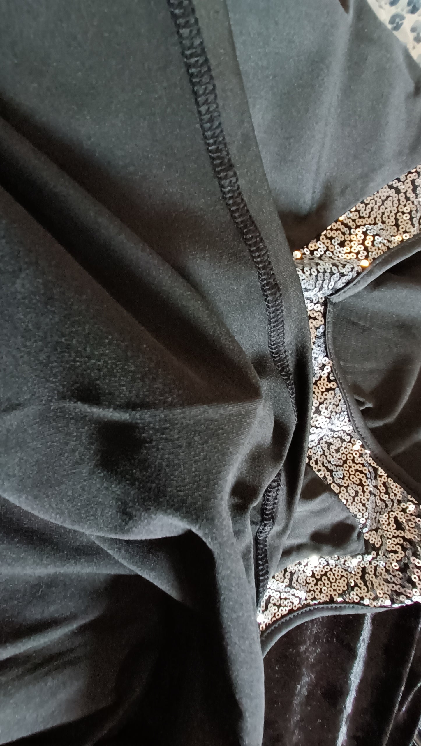 Sleeveless Top with Sequin Trim