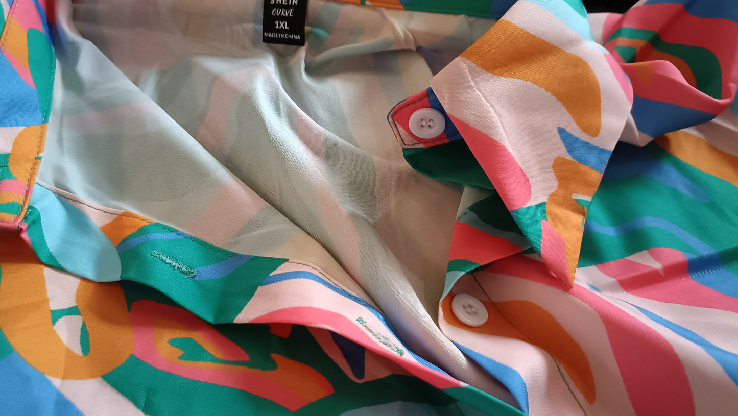 Multi Coloured Abstract Shirt
