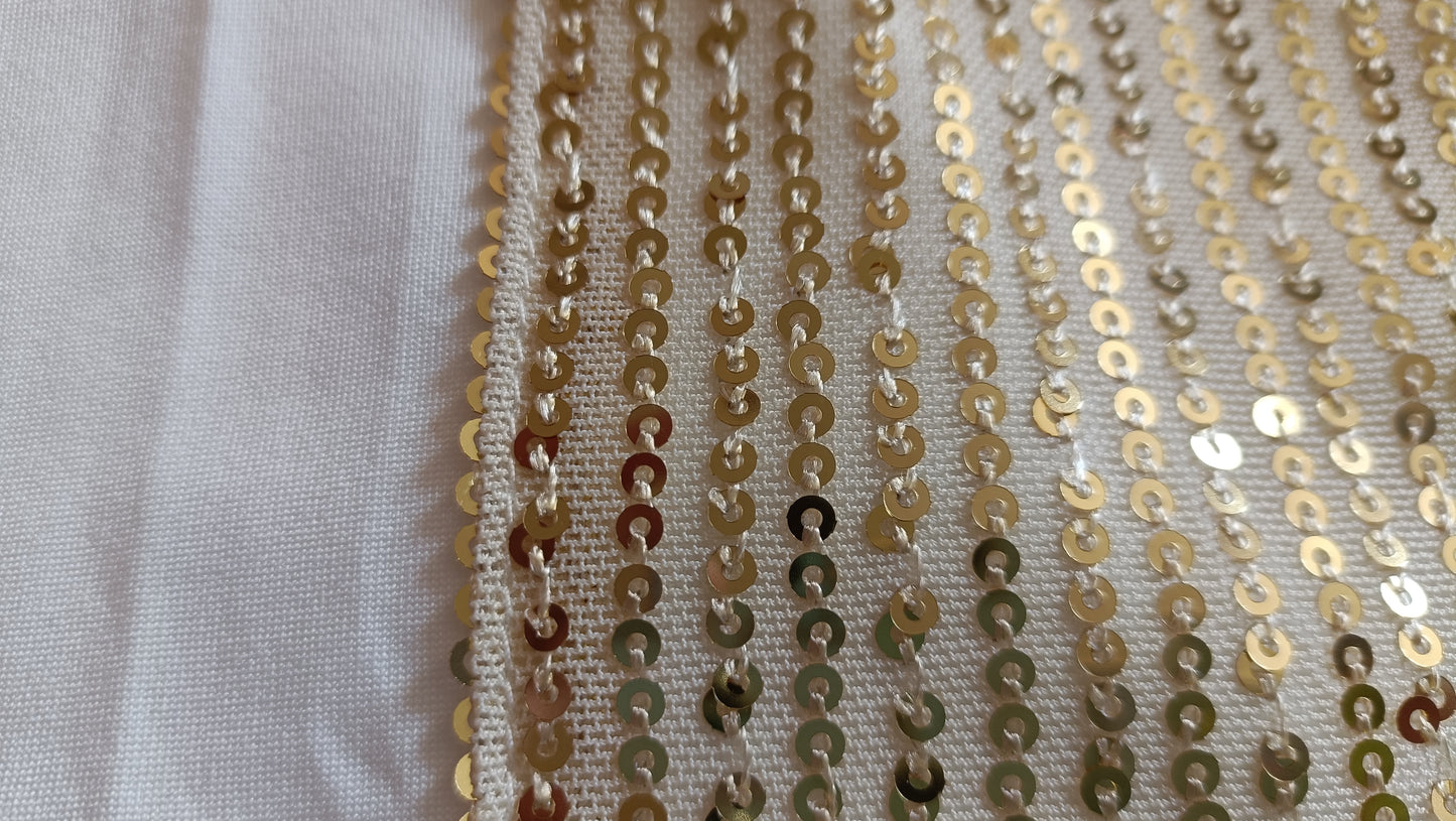 Petal Sleeve T Shirt with Sequin Front Pocket
