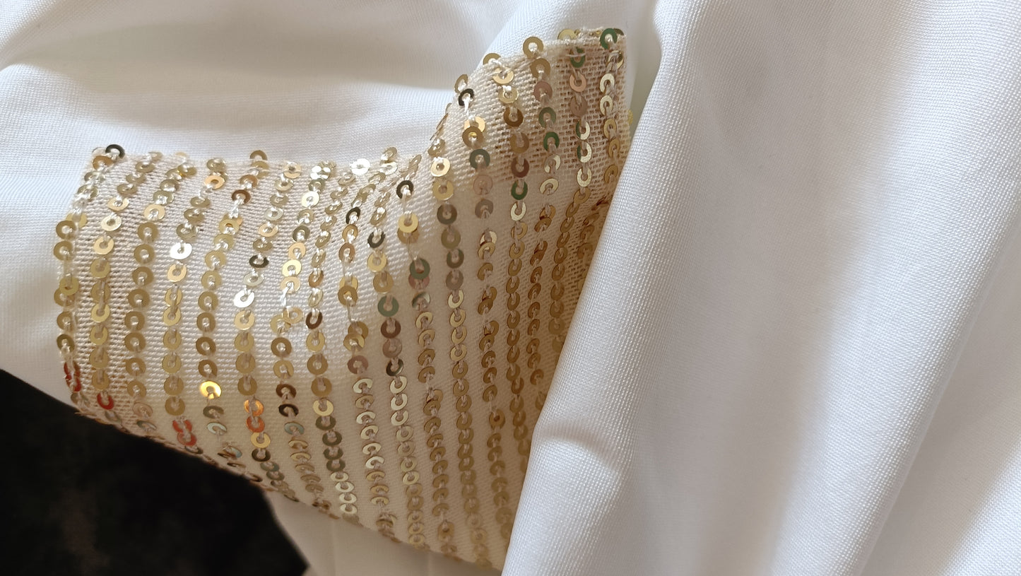 Petal Sleeve T Shirt with Sequin Front Pocket