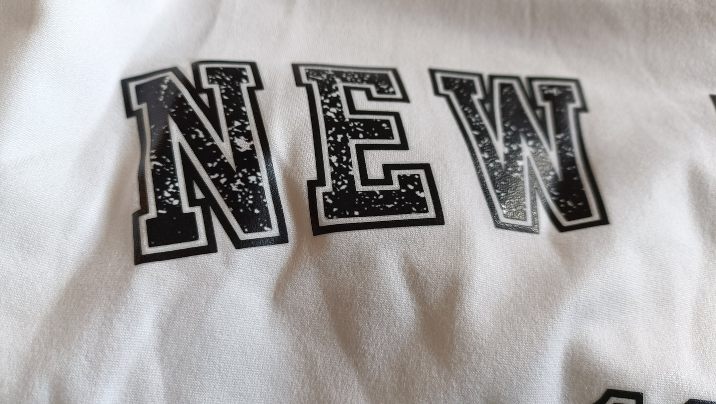 Long Sleeve T-Shirt with New York Slogan